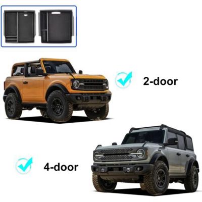 Double-Layer Central Armrest Box Storage Box for 21-22 Ford Bronco Center Console Armrest Box Pad Protector Accessories