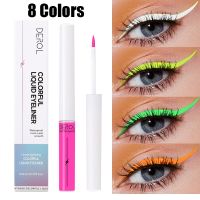 Luminous UV Neon Liquid Eyeliner Pencil Waterproof Colorful Blue Green Yellow White Eye Liner Pen Women Makeup Eyes Cosmetics