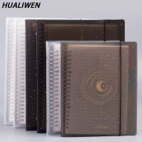 A4、B5、A5 Loose Leaf Notebook Starry Sky Binder Journal Planner Transparent Horizontal Line Notebooks School Office Stationery Note Books Pads