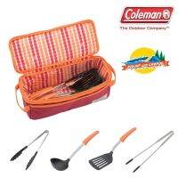 COLEMAN JAPAN Cooking Tool set II 2000026808 กระเป๋าใส่อุปกรณ์ประกอบอาหารพร้อมอุปกรณ์ทำอาหาร สีสันสดใส สุดฟรุ้งฟริ้ง