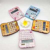 New Stylish Compact New Pink Cute Calculator Heart-shaped Mini Portable Girl Cartoon Calculator Student Office Supplies Present Calculators