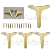 1pc Gold Iron Furniture Legs Replacement Leg For Sofa Cabinet TV Stand Couch Legs Heavy Duty Metal Furniture Feet Hardware Furniture Protectors Replac