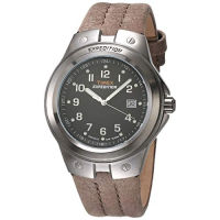 Timex Mens T49631 Expedition Metal Tech Brown Leather Strap Watch