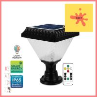 ไฟหัวเสา SOLAR LAMPTAN SPRINK 2 วัตต์ DAYLIGHT/COOL WHITE/WARM WHITE สีดำSOLAR POST MOUNTED LAMP LAMPTAN SPRINK 2W DAYLIGHT/COOL WHITE/WARM WHITE BLACK **คุ้มที่สุดแล้วจ้า**