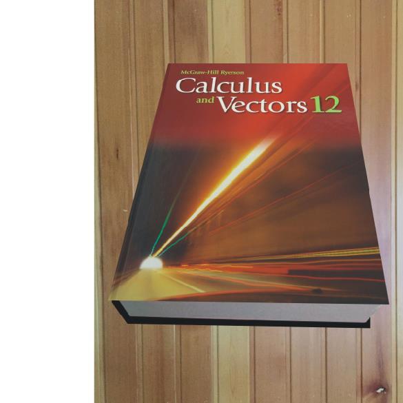 วัสดุการสอนคณิตศาสตร์โรงเรียนมัธยมของแคนาดาชั้นประถมศึกษาปีที่สิบสองแคลคูลัสและเวกเตอร์12
