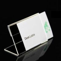 DAODOU5 Shop Counter 25Pcs Acrylic Mini Desk Sign Label Holder Price Tag Table Decoration Display Stand