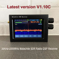 V1.10C 50Khz-2GHz Malachite SDR Radio Update Software Malahit DSP SDR Receiver/3.5"LCD/Battery /Speaker/Metal Case with All Mode Receiver