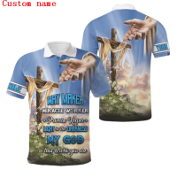 【high quality】  Mens And Womens 3d Jesus Printed Polo Shirts