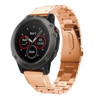 สายนาฬิกาข้อมือสแตนเลส 26 มม. สําหรับ garmin fenix 6 x/6 xpro/5 x/5 plus/3 hr/mk 1