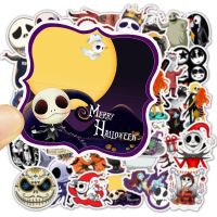 พร้อมส่งฮาโลวีน Halloween คริสต์มาส Christmas sticker สติกเกอร์กันน้ำรูปแบบที่แตกต่างกัน, 50 ชิ้น