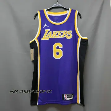 Nike Lebron James Lakers Earned Edition Swingman Jersey sz M / 44 Purple/Grey