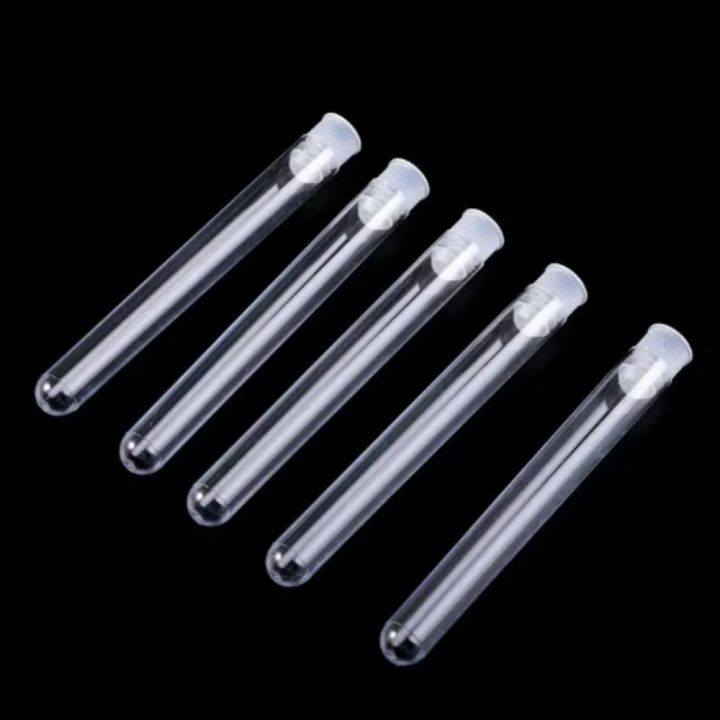 DCITZ With Screw Cap Plastic Test Tubes Transparent Clear Transparent ...