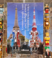 (ของแท้) Bearbrick Paris Eiffel Tower Set 100% แบร์บริค พร้อมส่ง Bearbrick by Medicom Toy ของใหม่ มือ1 ( 1 แพ็ค มี 2 ตัว )