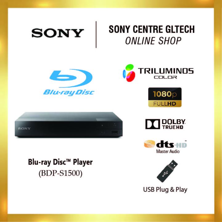 Sony (BDP-S1500) Blu-ray Disc™ Player BDPS1500 S1500 | Lazada