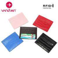 Credit Card Holder Women Slim Wallet Men Crocodile Genuine Leather RFID Card Holder Case Business ID Cardholder Coin Purse Pouch Card Holders