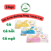Thanh 16gr Súp thưởng cho mèo Aatas dưỡng lông dạng kem - Thanh 16gr - KAT
