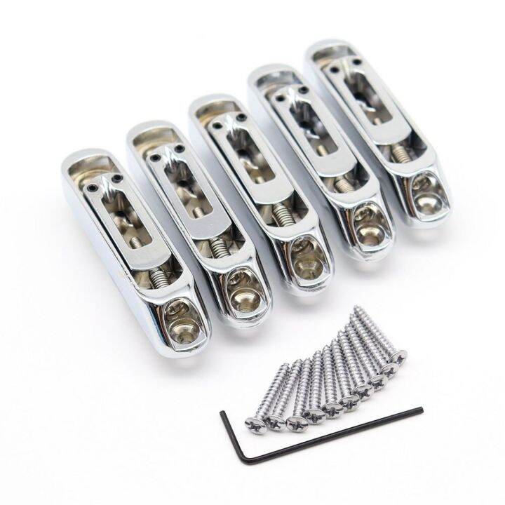 WK5 String Bass Guitar Bridge Saddle Single Individual Bridge Saddles Tailpiece for Bass Guitar