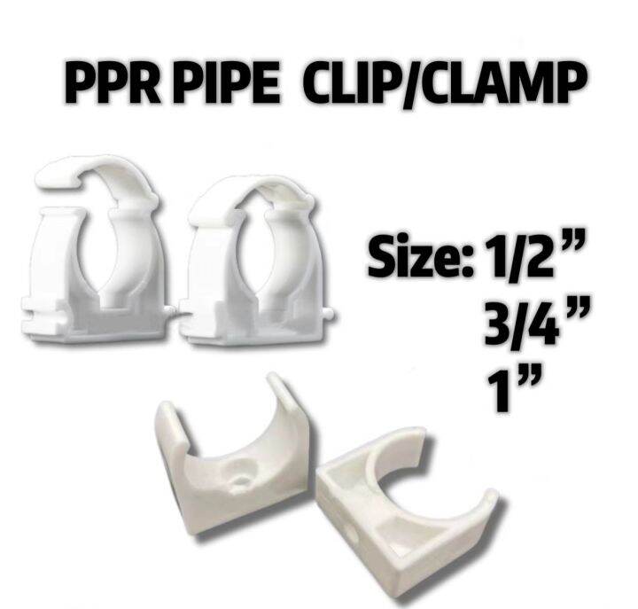 PPR FITTINGS Pipe Clip / Pipe Clamp 1/2" ( 20mm) 3/4" (25mm) 1" (32mm