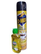 Bình xịt côn trùng D-Max không mùi 600ml tặng kèm nước rửa chén Mỹ Hảo 200g thumbnail