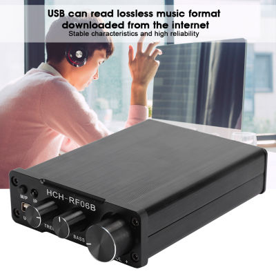 Aluminum Shell Wiredrawing 2*50W Bluetooth 4.2USB Lossless Player Desktop Output HIFI Power Amplifier