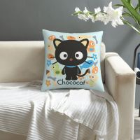 ปลอกหมอนลายพิมพ์ Chococat 18*18ในแฟชั่น,ปลอกหมอนปลอกหมอนโซฟาหมอนสี่เหลี่ยมจัตุรัส