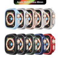 เคสสำหรับ Apple Watch ชุดเคส8อัลตร้า49มม. กันชนป้องกัน PC แบบแข็งผิวด้านกรอบป้องกันสำหรับ I Watch Series 8