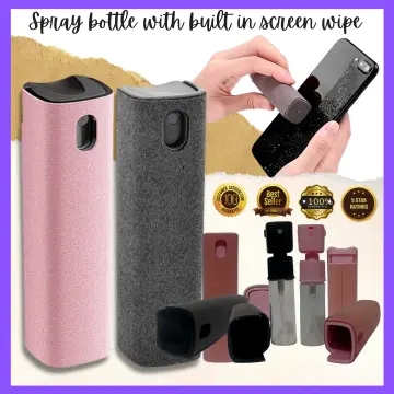 2in1 Microfiber Screen Cleaner Spray Bottle For Mobile Phone Ipad Computer  Microfiber Cloth Wipe Iphone Cleaning Glasses Wipes