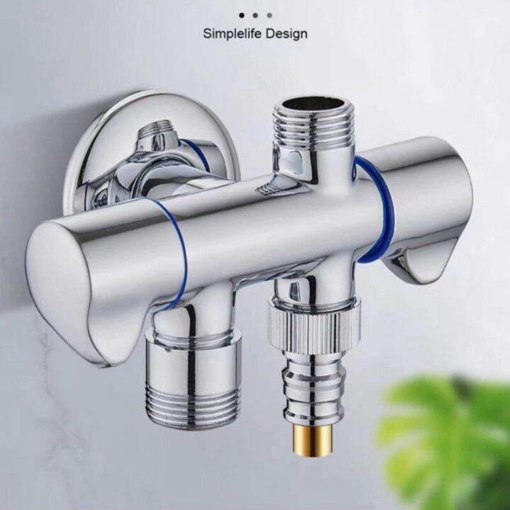 One In Three Out Angle Valve Two Out Three/Fout-Way Dual Toilet Water ...