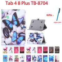 เคสแท็บ4 8พลัส TB-8704X 8.0นิ้วพับได้สำหรับ TAB4 8 Plus TB-8704F TB-8704แบบตั้งได้