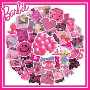50PCS Cute Stickers Preppy Stickers Preppy Stuff Pink Water Bottle