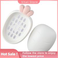 VITAL STORE ไม่ลื่นหลุด กล่องสบู่แครอท สีชมพูอมชมพู สไตล์น่ารักๆ ชั้นวางสบู่ในห้องน้ำ แฟชั่นสำหรับผู้หญิง การยึดเกาะที่แข็งแรง จานสบู่ บ้านในบ้าน