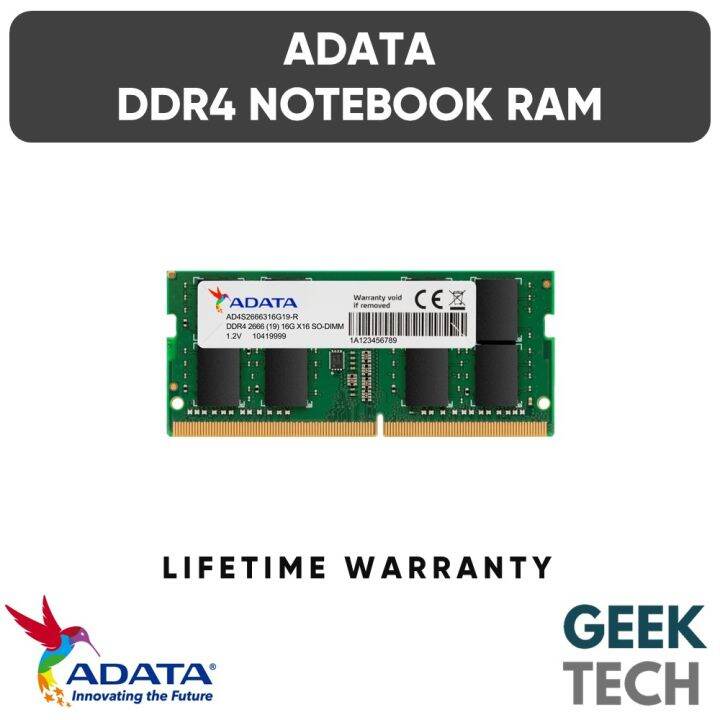 ADATA DDR4 2666/3200MHz SODIMM Laptop Notebook RAM 4GB/8GB/16GB/32GB ...