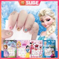 【hot sale】 ✘◐☎ B50 [Suge]Cartoon Frozen Princess Elsa Anna Snow White Makeup Nail Stickers Minnie Mickey Mermaid Stitch Stickers Toy