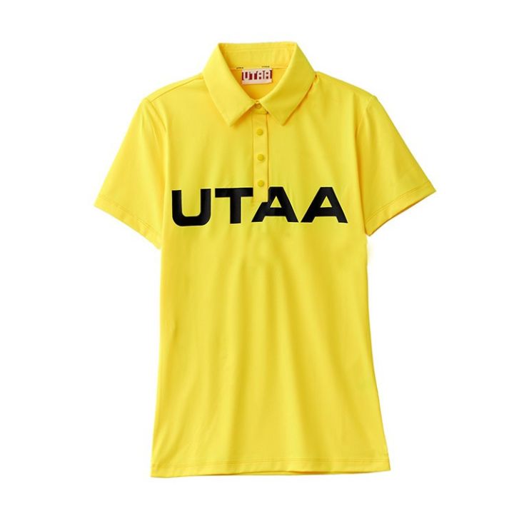 23-original-korean-utaa-golf-women-39-s-golf-polo-elastic-breathable-sports-short-sleeve-t-shirt