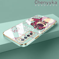 เคส Chenyyka สำหรับ Huawei Nova 7 Nova 7 Pro เคสซิลิโคนลายการ์ตูนรูปหมีสตรอเบอร์รี่ดีไซน์ใหม่ด้านข้างเคสป้องกันกล่องกันกระแทกกล้องถ่ายรูปฝาปิดเลนส์เต็มรูปแบบ