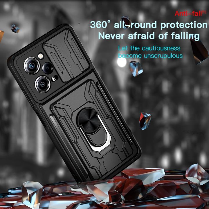 keysion-shockproof-case-for-xiaomi-poco-x5-pro-5g-f4-gt-with-card-slot-ring-stand-camera-protection-phone-cover-for-poco-f5-m5s