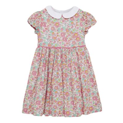 〖jeansame dress〗เล็กๆน้อยๆ Maven 2022ฤดูร้อนพิมพ์ดอกไม้ชุดเด็กสาวฝ้ายเด็กเสื้อผ้าลำลองสวยสำหรับเด็ก2 7ปี