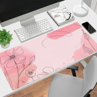 Pink Beautiful Mouse Pad หน้าแรกโต๊ะคอมพิวเตอร์ แผ่นรองเมาส์ขนาดใหญ่ Kawaii Table Accessories แผ่นรองเมาส์อะนิเมะแป้นพิมพ์แป้นพิมพ์เกมคอมพิวเตอร์