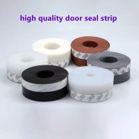 Dropshipping 3M Self Adhesive Silicone Door Bottom Seal Adhesive Weather Stripping Silicone Seal Strip Decorative Door Stops