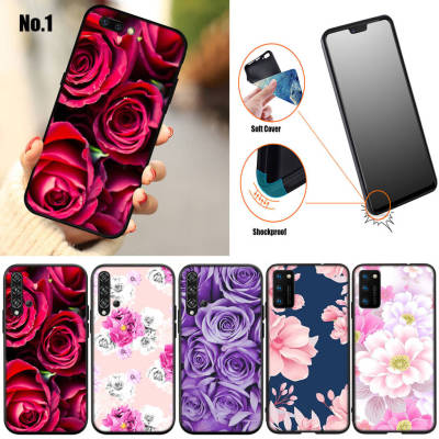 37GNN Flower Pink Peonies Art อ่อนนุ่ม High Quality ซิลิโคน TPU Phone เคสโทรศัพท์ ปก หรับ Huawei Nova 7 SE 5T 4E 3i 3 2i 2 Mate 20 10 Pro Lite Honor 20 8x