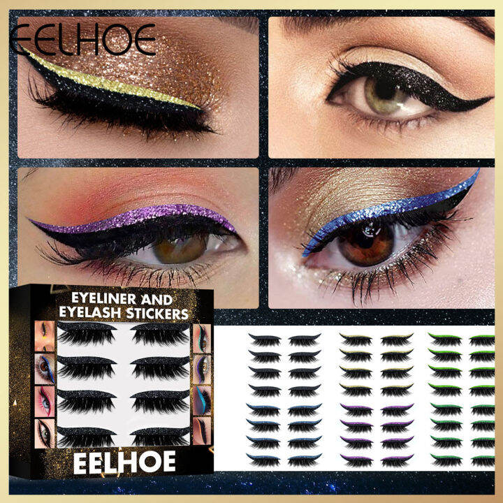 eelhoe-ขนตาปลอมขนมิงค์ทำขึ้นสำหรับต่อขนตาปลอมมีแสงเครื่องมือแต่งหน้าขนตาแมวหนาฟูแบบธรรมชาติ