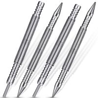 Nail Set and Hinge Pin Tool Dual Head Nail Punch Hinge Pin Removal Tool Hammerless Spring Punch Set Spring Nail Setter