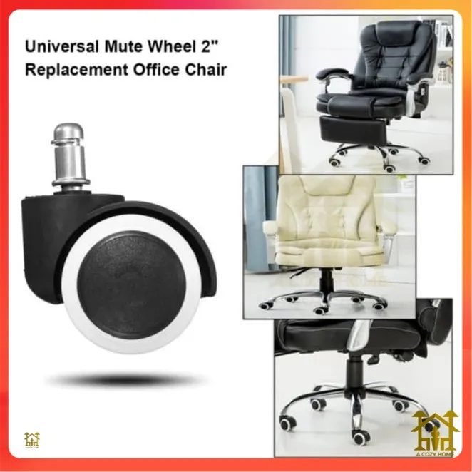 【A Cozy Home】Office Chair Rollers Chair Wheels Caster Roda Kerusi