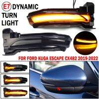 Scroll Dynaimc Turn Signal Light LED Flashing Side Repeater Lamp LED Strip Auto Light For Ford Kuga Escape 2019 2020 2021 2022