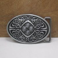 BuckleClub retro western celtic knot jeans gift belt buckle FP-03323 PEWTER FINISH for men 4cm width loop drop shipping