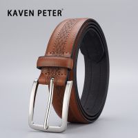 Classic Vintage Emboss Pu Leather Belts For Men Famous Brand Waist Male Strap Belt for Jeans High Quality Belts