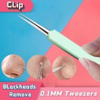 【cw】 Blackhead Removal Needle Pointed Tips Eyebrows Splinters Acne pores Clip Extractor