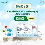 Combo 2 gói băng vệ sinh Kleannara Zero Hàn Quốc hàng ngày 18cm