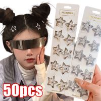 【YF】♞◙  2/50pcs Star Hair Grils Metal Grip Barrettes Hairpins Headdress Accessories