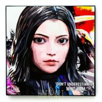 Alita Battle Angel อลิตา แบทเทิล แองเจิ้ล รูปภาพ​ติด​ผนัง ​pop​ art พร้อมกรอบและที่แขวน การ์ตูน กรอบรูป แต่งบ้าน ของขวัญ โปสเตอร์ รูปภาพ